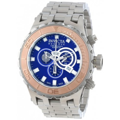 Invicta Subaqua Reserve Chronograph Blue Dial Stainless Steel Men's Watch 14035 watches