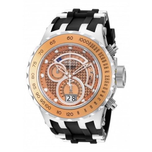 Invicta Subaqua Reserve Chronograph Rose Dial Black Polyurethane Men's Watch 18550 watches