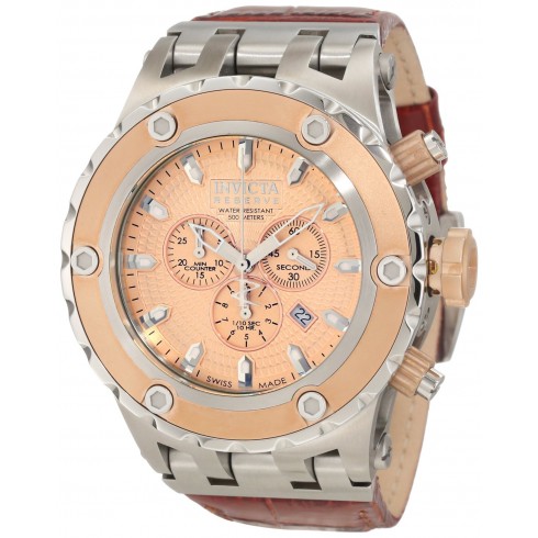 Invicta Subaqua Reserve Chronograph Rose Dial Rose-tone Men's Watch 10084 watches