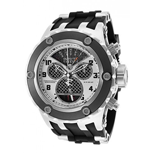 Invicta Subaqua Reserve Chronograph Silver Dial Black Polyurethane Men's Watch 16313 watches