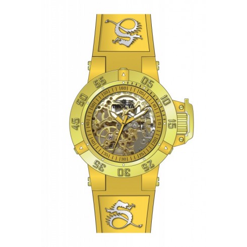 Invicta Subaqua Yellow Skeleton Yellow Silicone Ladies Watch 16788 watches