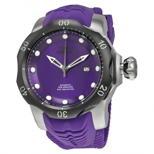 Invicta Venom Automatic Purple Dial Purple Silicone Strap Men's Watch 19306 watches