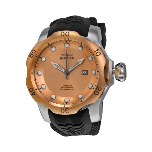 Invicta Venom Automatic Rose Dial Black Silicone Men's Watch 19313 watches