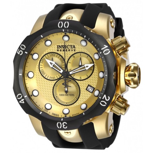 Invicta Venom Champagne Dial Black Polyurethane Men's Watch 16150 watches