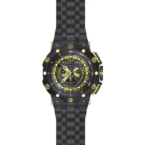 Invicta Venom Chronograph Black and Gold Dial Black Ion-plated Men's Watch 20420 watches