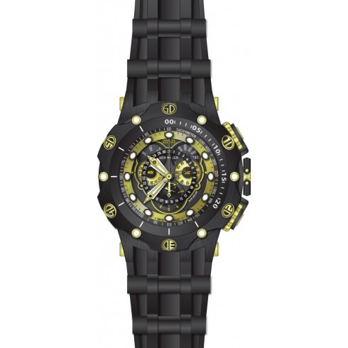 Invicta Venom Chronograph Black and Gold Dial Black Silicone Men's Watch 20430 watches