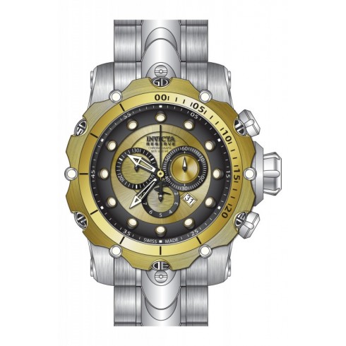 Invicta Venom Chronograph Black and Gold Dial Stainless Steel Men's Watch 14400 watches