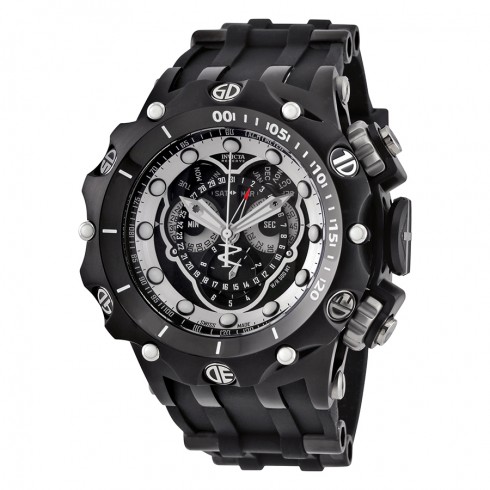 Invicta Venom Chronograph Black and Silver Dial Black Silicone Men's Watch 20431 watches