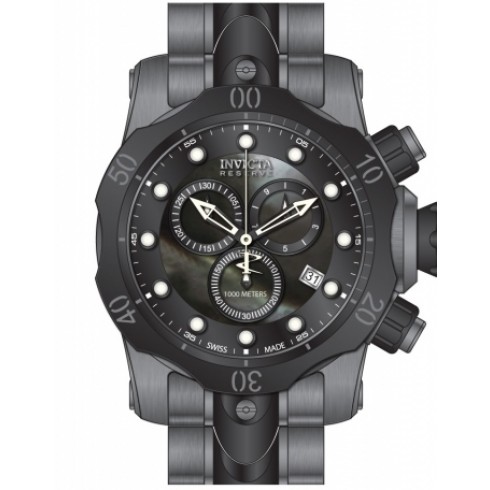 Invicta Venom Chronograph Black Dial Black and Gunmetal Ion-plated Men's Watch 80687 watches