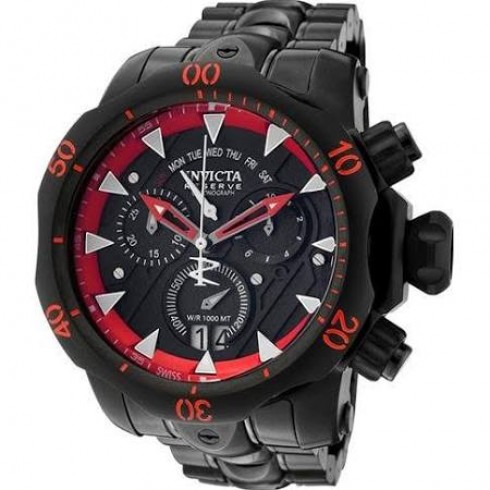 Invicta Venom Chronograph Black Dial Black Ion-plated Men's Watch 1599 watches