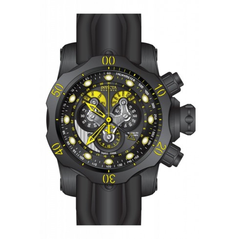 Invicta Venom Chronograph Black Dial Black Silicone Men's Watch 14459 watches