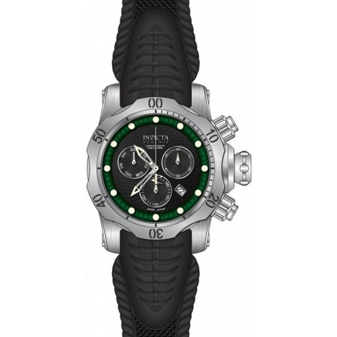Invicta Venom Chronograph Black Dial Black Silicone Men's Watch 19006 watches