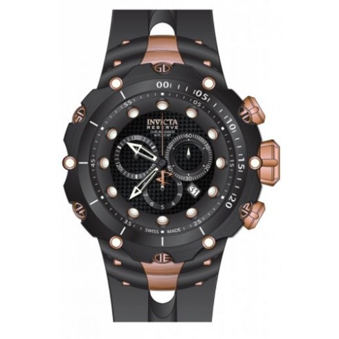 Invicta Venom Chronograph Black Dial Black Synthetic Rubber Men's Watch 80485 watches