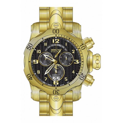 Invicta Venom Chronograph Black Dial Gold-plated Stainless Steel Men's Watch 17634 watches