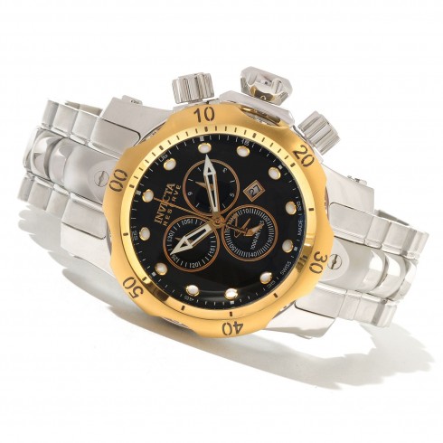 Invicta Venom Chronograph Black Dial Stainless Steel Men's Watch 10799 watches