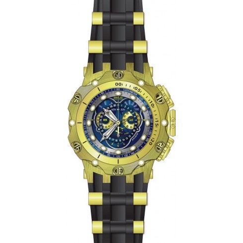 Invicta Venom Chronograph Blue and Silver Black Silicone Men's Watch 20425 watches