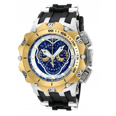 Invicta Venom Chronograph Blue and Silver Dial Black Silicone Men's Watch 20429 watches