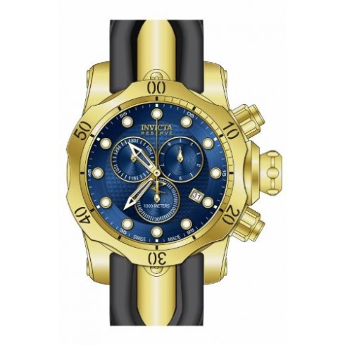 Invicta Venom Chronograph Blue Dial Black Polyurethane Men's Watch 16148 watches