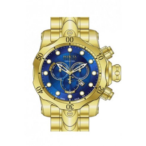 Invicta Venom Chronograph Blue Dial Gold Ion-plated Men's Watch 14504 watches