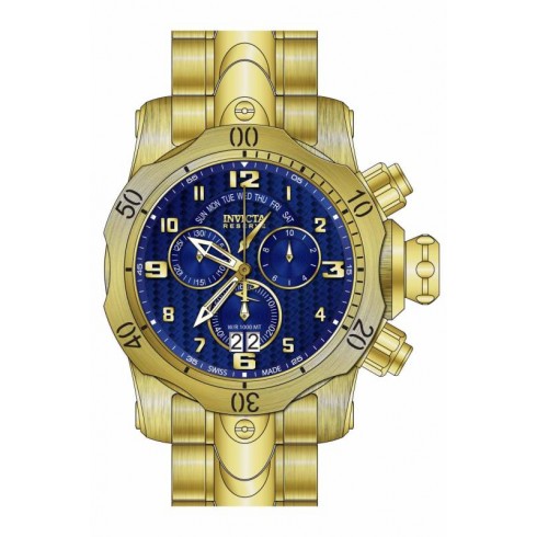 Invicta Venom Chronograph Blue Dial Gold-plated Stainless Steel Men's Watch 17635 watches