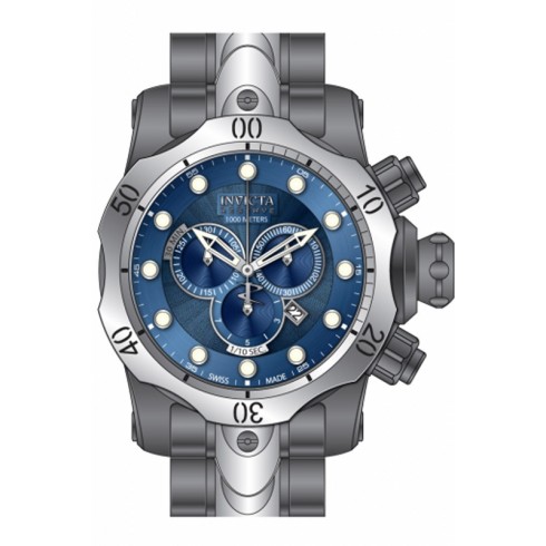 Invicta Venom Chronograph Blue Dial Gunmetal Ion-plated Men's Watch 13877 watches
