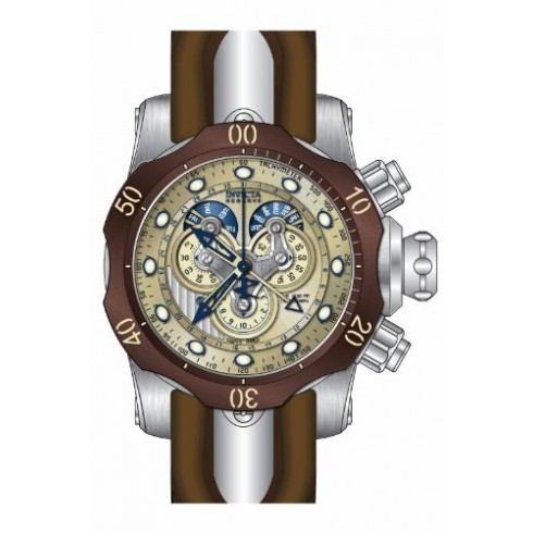 Invicta Venom Chronograph Champagne Dial Brown Polyurethane Men's Watch 14461 watches