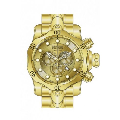 Invicta Venom Chronograph Champagne Dial Gold Ion-plated Men's Watch 14503 watches