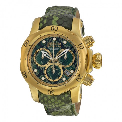 Invicta Venom Chronograph Green Dial Green Leather Ladies Watch 14968 watches