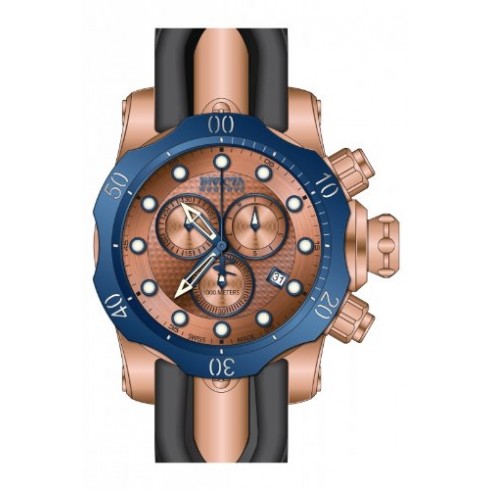 Invicta Venom Chronograph Rose Dial Black Polyurethane Men's Watch 16153 watches