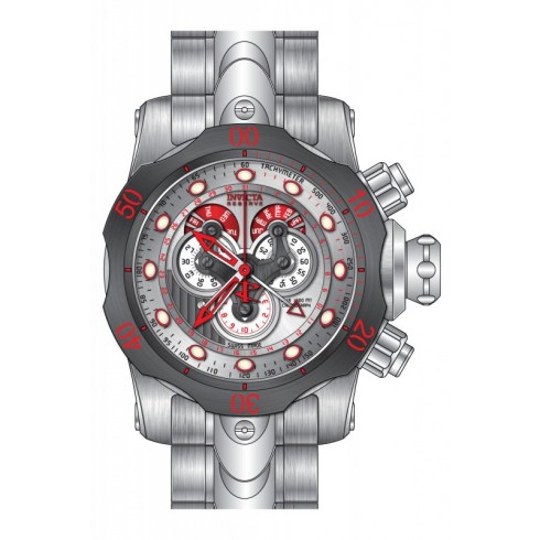 Invicta Venom Chronograph Silver Dial Stainless Steel Men's Watch 14466 watches