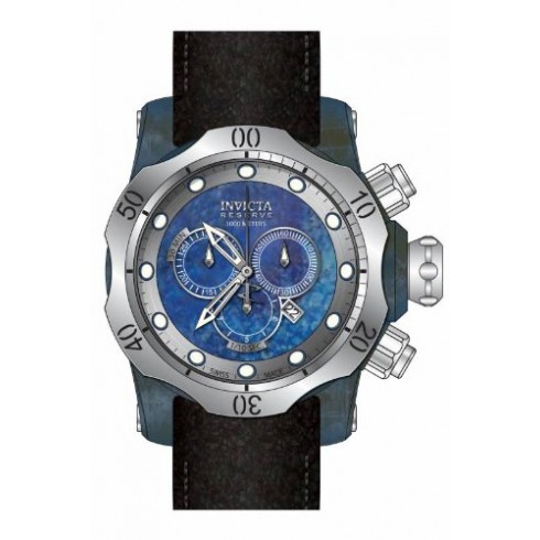 Invicta Venom Chronograph Titanium Dial Black Leather Men's Watch 15997 watches