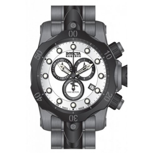 Invicta Venom Chronograph White Dial Black and Gunmetal Ion-plated Men's Watch 80686 watches