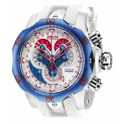 Invicta Venom Chronograph White Dial White Polyurethane Men's Watch 18536 watches