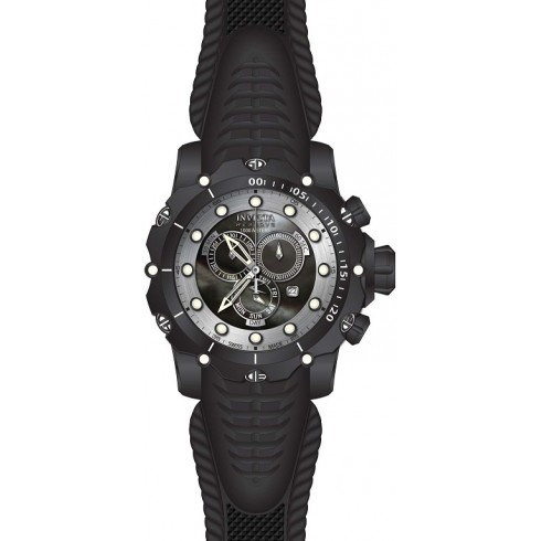 Invicta Venom Chronopgraph Black and Silver Dial Black Silicone Men's Watch 20399 watches