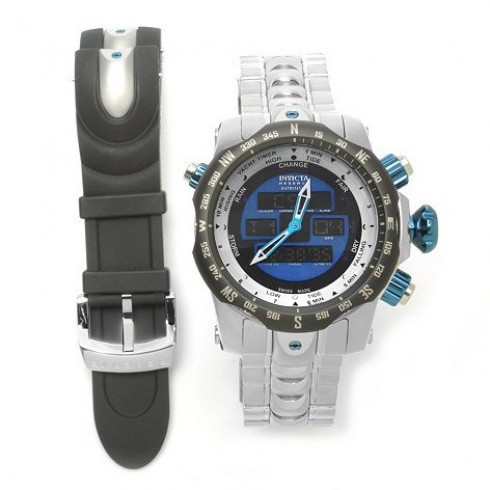 Invicta Venom Multi-Function Blue Digital Dial Stainless Steel Watch 12588 watches