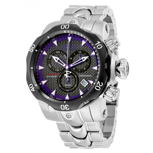 Invicta Venom Purple Dial Stainless Steel Men's Watch 10177 watches