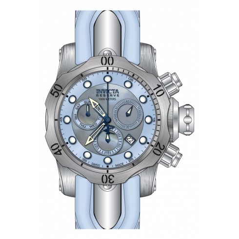 Invicta Venom Reserve Blue and Silver Dial Blue Polyurethane Men's Watch 19895 watches