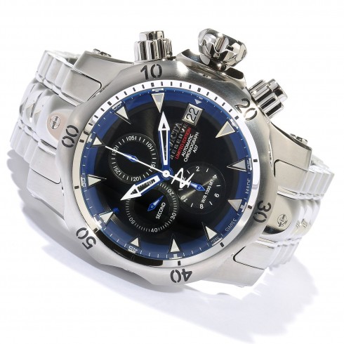 Invicta Venom Reserve Chronograph Black Dial Stainless Steel Men's Watch 10166 watches