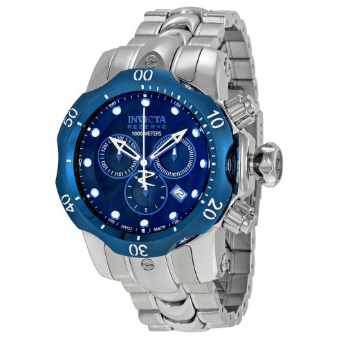 Invicta Venom Reserve Chronograph Blue Dial Stainless Steel Men's Watch 10805 watches