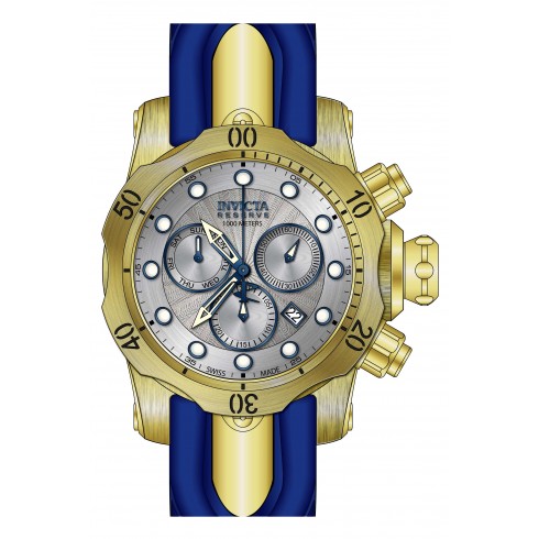 Invicta Venom Reserve Silver Dial Navy Polyurethane Men's Watch 19896 watches