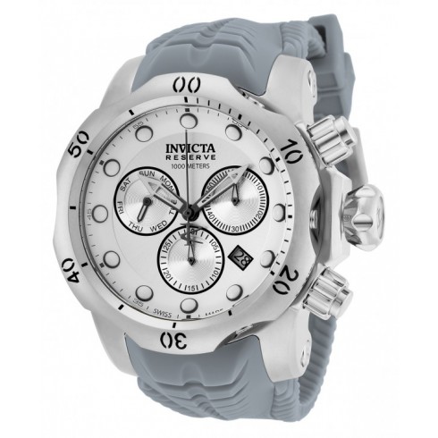 Invicta Venom Silver Dial Grey Silicone Men's Watch 19914 watches