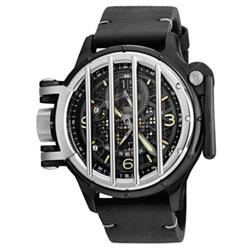 Invicta Vintage Black Dial Black Leather Men's Watch 20257 watches