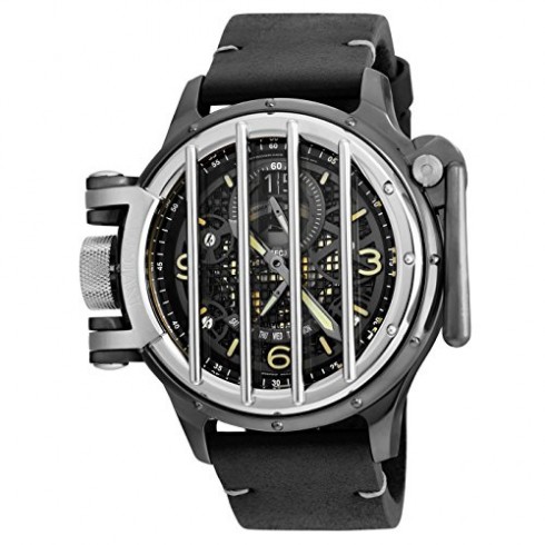 Invicta Vintage Black Dial Black Leather Men's Watch 20260 watches