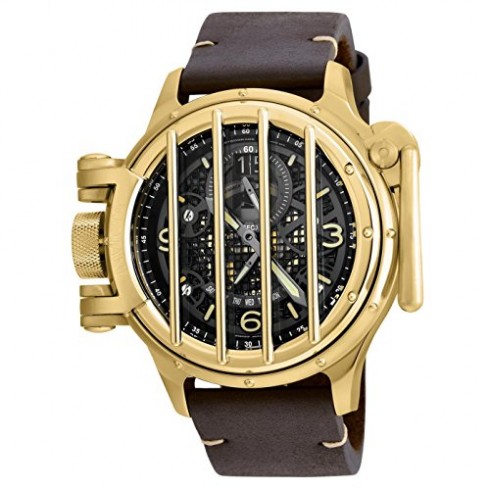 Invicta Vintage Black Dial Brown Leather Men's Watch 20255 watches