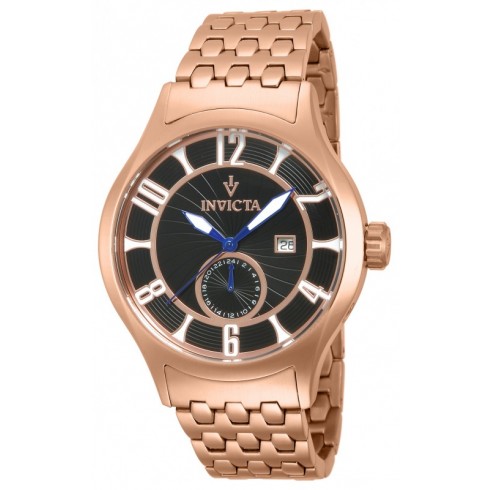 Invicta Vintage Black Dial Rose Gold-plated Men's Watch 12233 watches