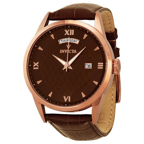 Invicta Vintage Brown Dial Brown Leather Men's Watch 12247 watches