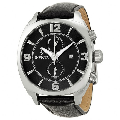Invicta Vintage GMT Black Dial Stainless Steel Men's Watch 12205 watches