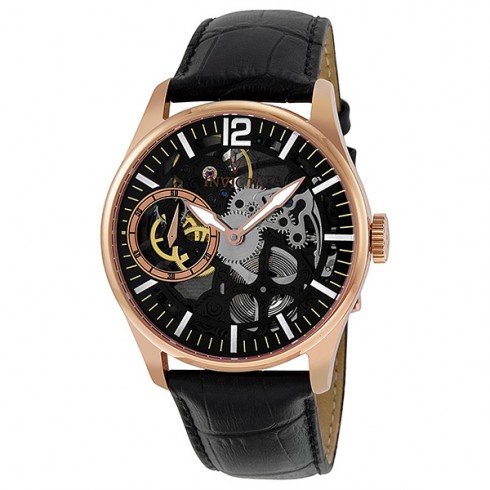 Invicta Vintage Mechanical Black Skeleton Dial Men's Watch 12408 watches