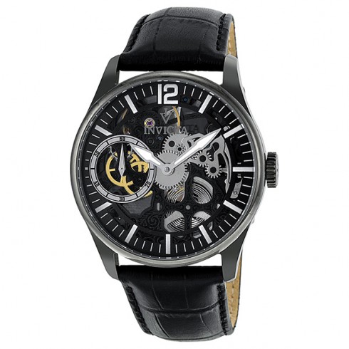 Invicta Vintage Mechanical Grey Skeleton Dial Men's Watch 12406 watches