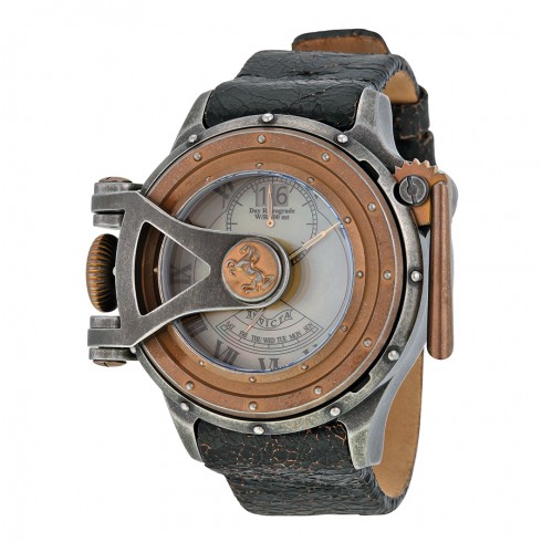 Invicta Vintage Mother of Pearl Dial Black Leather Men's Watch 18593 watches